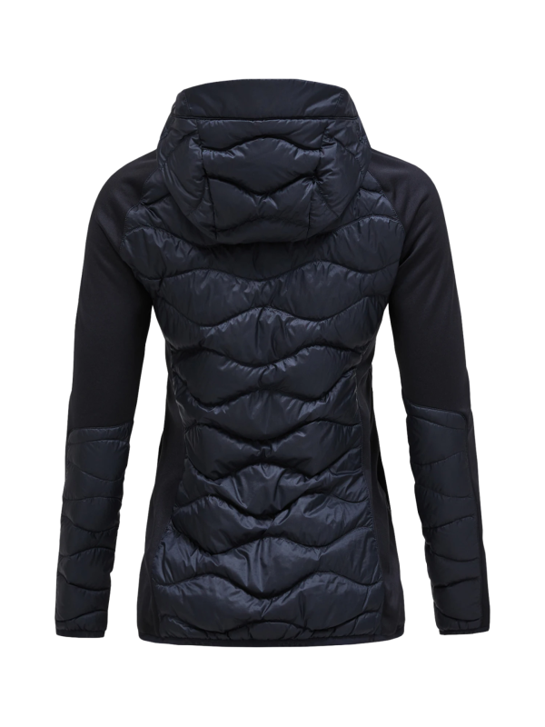 Kurtka Peak Performance puchowa damska Helium Down Hybrid Hood czarna