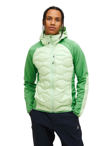 Kurtka Peak Performance puchowa męska Helium Down Hybrid Hood zielona