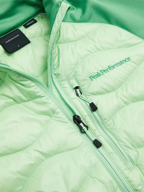 Kurtka Peak Performance puchowa damska Helium Down Hybrid Jacket zielona