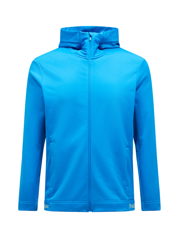 Bluza Peak Performance męska Rider Tech Zip Hood niebieska