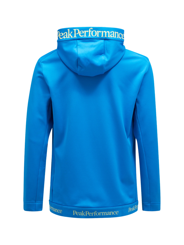 Bluza Peak Performance męska Rider Tech Zip Hood niebieska