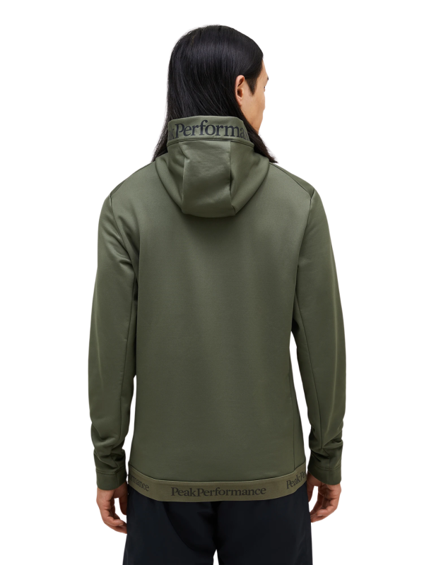 Bluza Peak Performance męska Rider Tech Zip Hood zielona