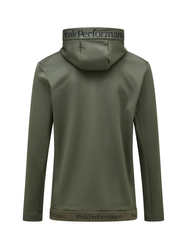 Bluza Peak Performance męska Rider Tech Zip Hood zielona