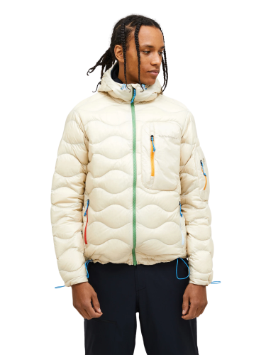 Kurtka Peak Performance puchowa męska Helium Utility Down Hood Jacket beżowa