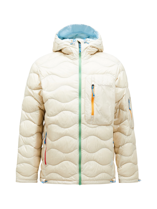 Kurtka Peak Performance puchowa męska Helium Utility Down Hood Jacket beżowa