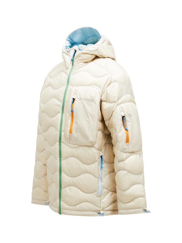 Kurtka Peak Performance puchowa męska Helium Utility Down Hood Jacket beżowa