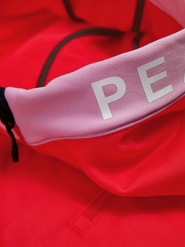 Bluza Peak Performance damska Rider Zip Hood czerwona