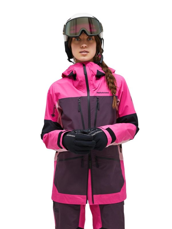 Kurtka Peak Performance damska Vertical GORE-TEX Pro 3L fuksjowa