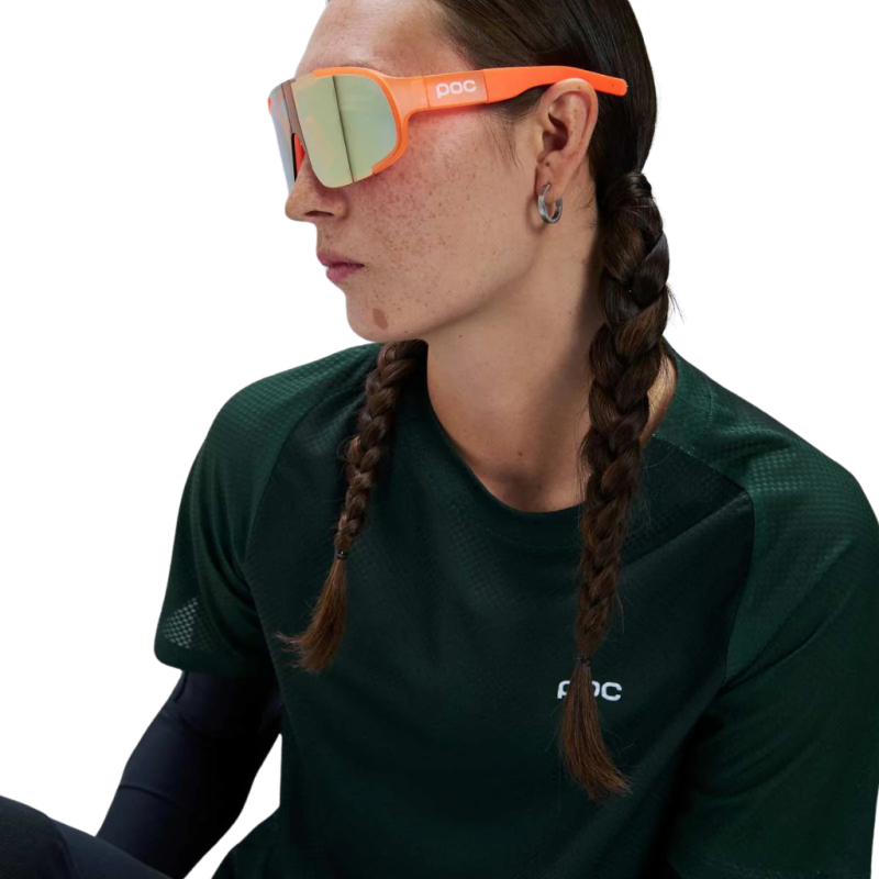 Okulary rowerowe POC Aspire Fluo. Orange Translucent/Clarity Road/Partly Sunny Gold
