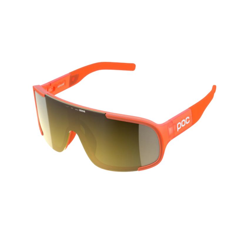 Okulary rowerowe POC Aspire Fluo. Orange Translucent/Clarity Road/Partly Sunny Gold