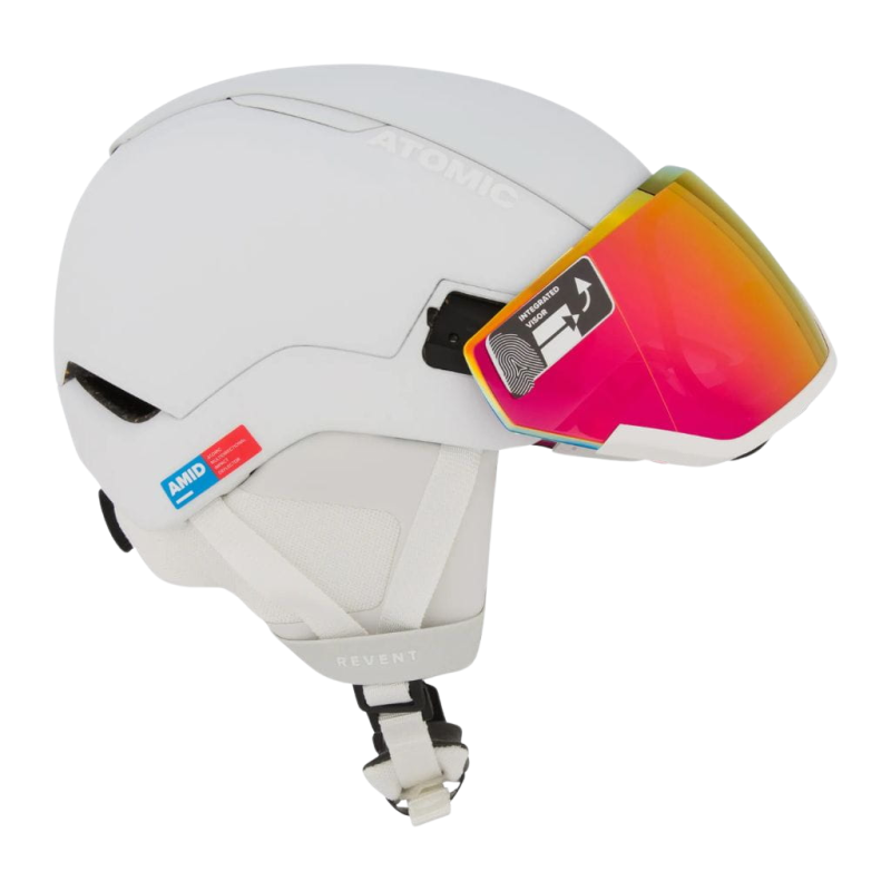 Kask narciarski Atomic Revent Gt Amid Visor Hd biały