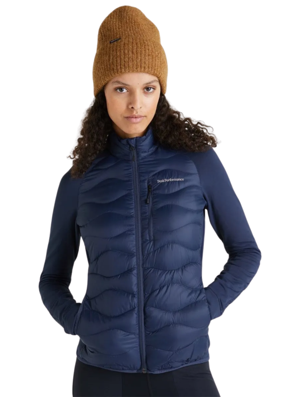 Kurtka damska Peak Performance Helium Down Hybrid granatowa