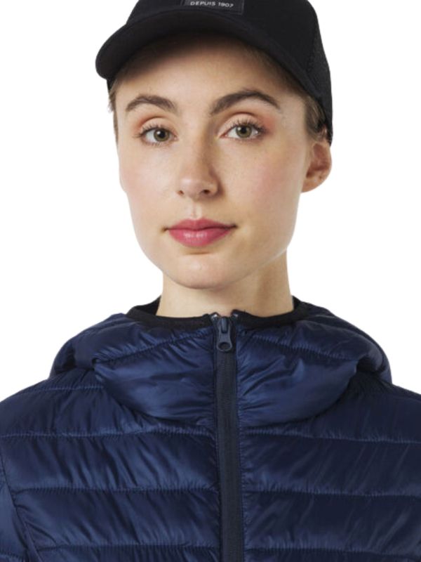 Kurtka Rossignol ocieplana z kapturem damska granatowa