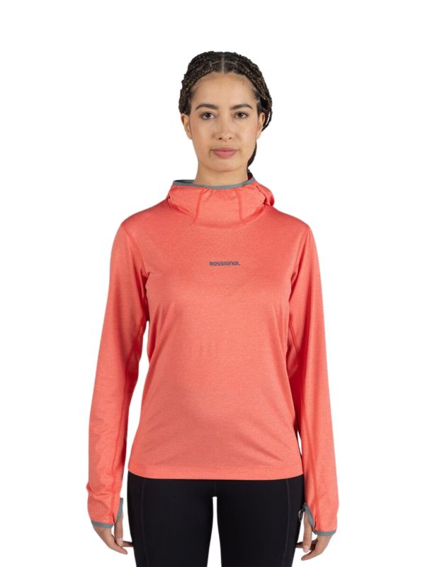 Bluza damska z kapturem Rossignol Westweg Sun różowa