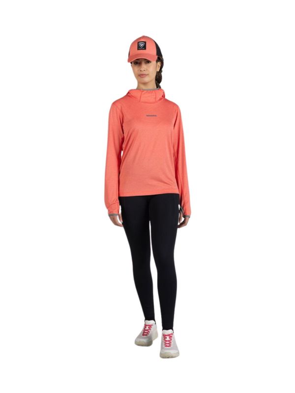 Bluza damska z kapturem Rossignol Westweg Sun różowa
