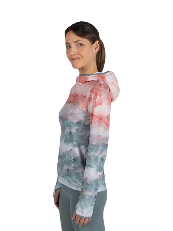 Bluza damska z kapturem Rossignol Westweg Sun kolorowa