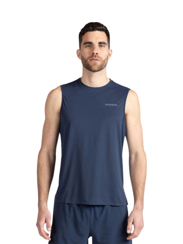 Koszulka do biegania męska Rossignol Sapa Tank granatowa