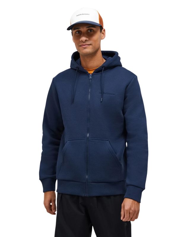 Bluza Peak Performance męska Original Small Logo Zip granatowa