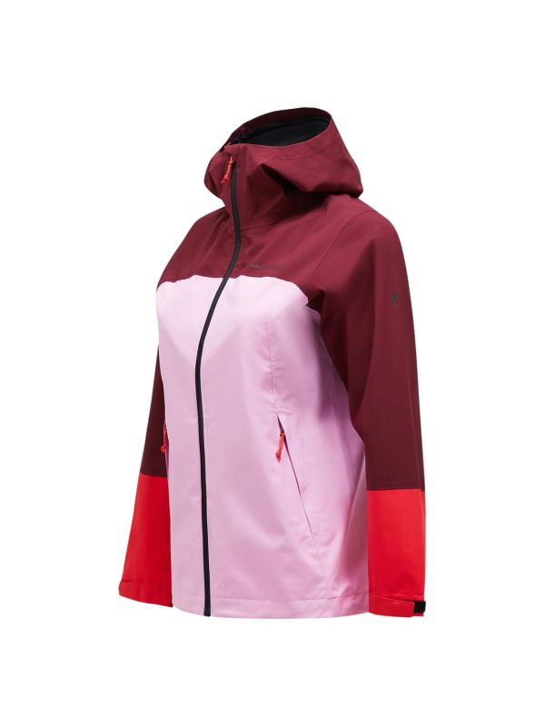 Kurtka Peak Performance damska Trail HIPE® 2.5L Shell różowa