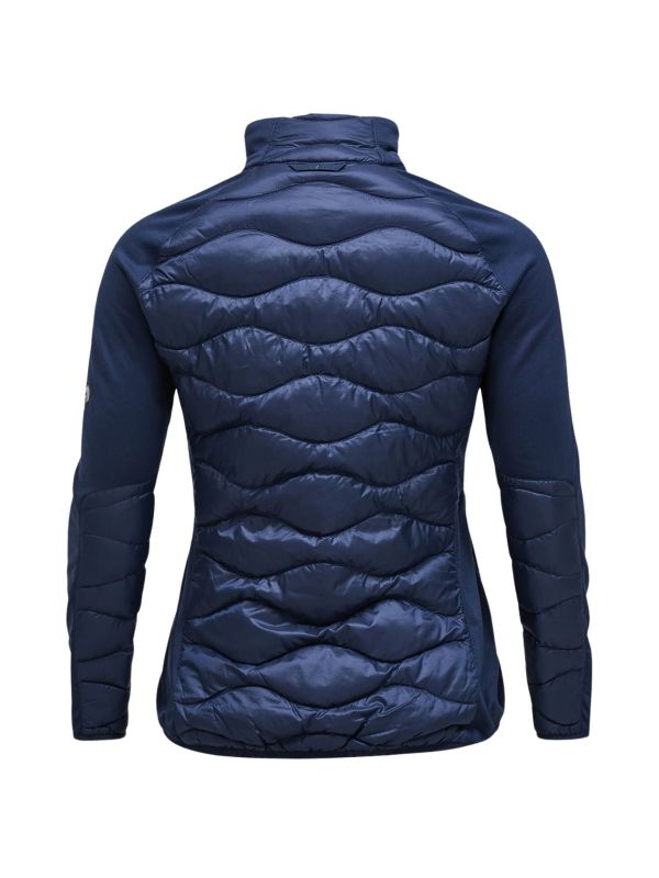 Kurtka Peak Performance damska Helium Down Hybrid Jacket granatowa