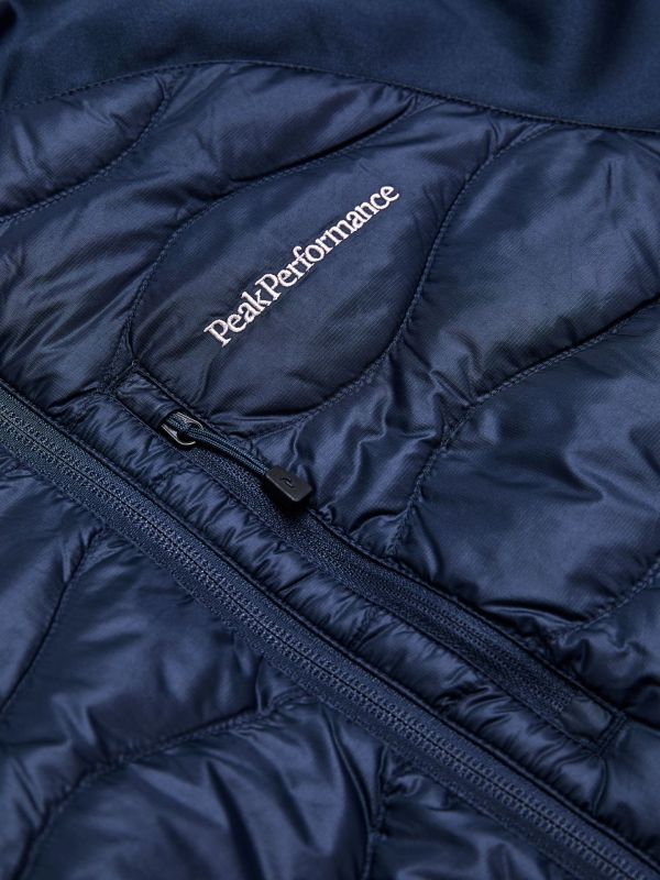 Kurtka Peak Performance damska Helium Down Hybrid Jacket granatowa