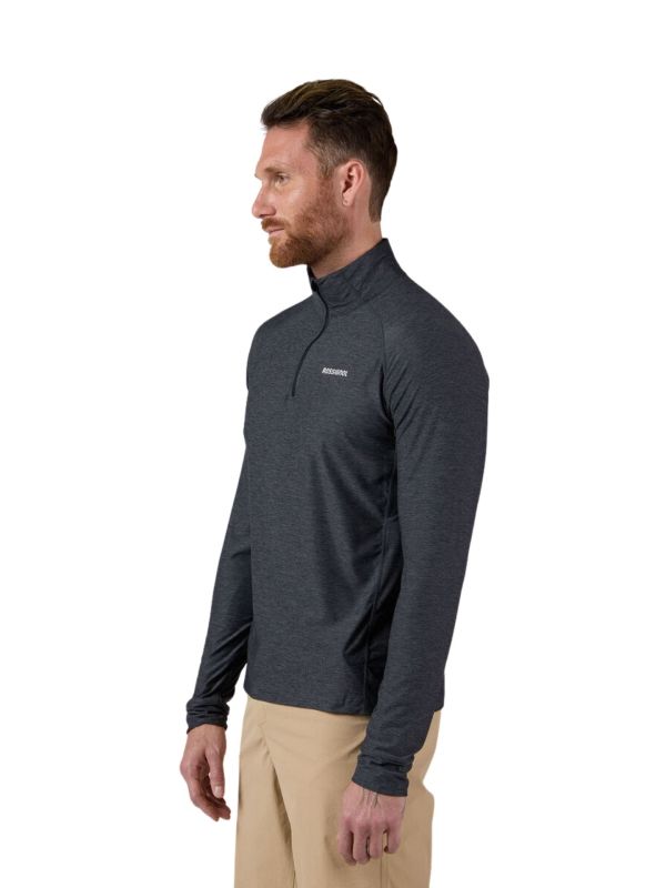 Koszulka męska Rossignol Westweg Half-Zip czarna