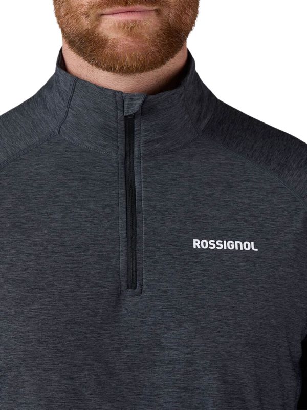 Koszulka męska Rossignol Westweg Half-Zip czarna