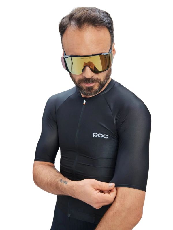 Koszulka rowerowa męska POC Pristine Jersey czarna