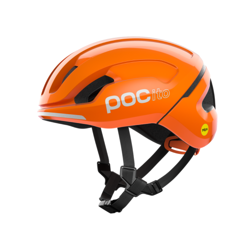 Kask rowerowy dziecięcy POC POCITO Omne MIPS pomarańczowy