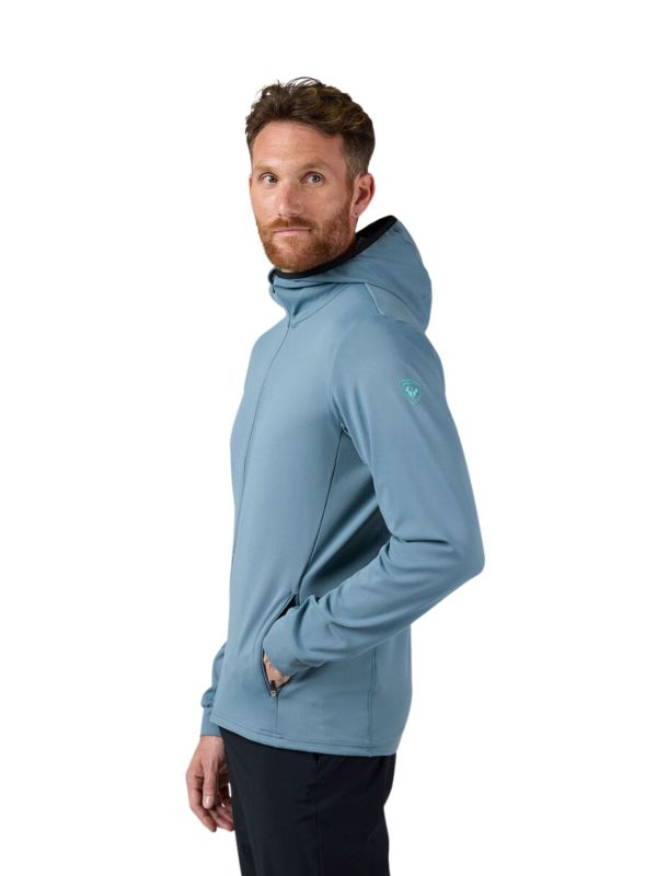 Kurtka męska z kapturem Rossignol Thin Midlayer niebieska