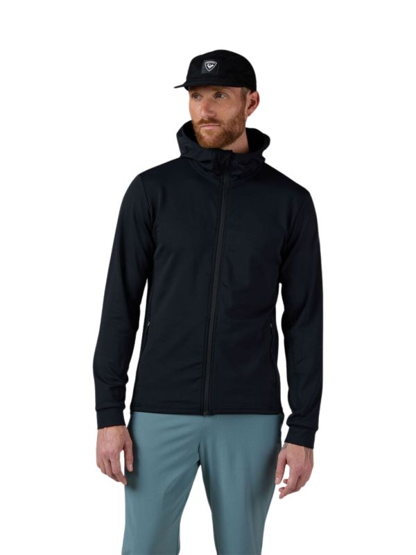 Kurtka męska z kapturem Rossignol Thin Midlayer czarna