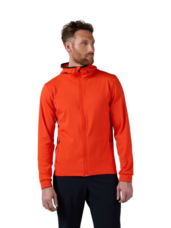 Kurtka męska z kapturem Rossignol Thin Midlayer pomarańczowa