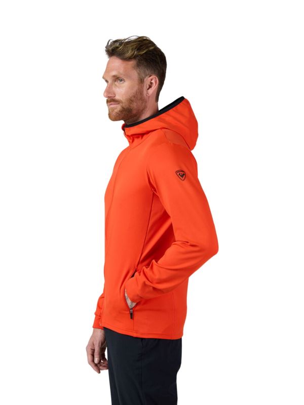Kurtka męska z kapturem Rossignol Thin Midlayer pomarańczowa