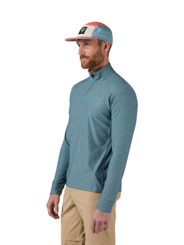 Koszulka męska Rossignol Westweg Half-Zip niebieska
