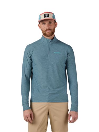 Koszulka męska Rossignol Westweg Half-Zip niebieska