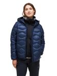 Kurtka Peak Performance puchowa damska Helium Down Hood Jacket granatowa