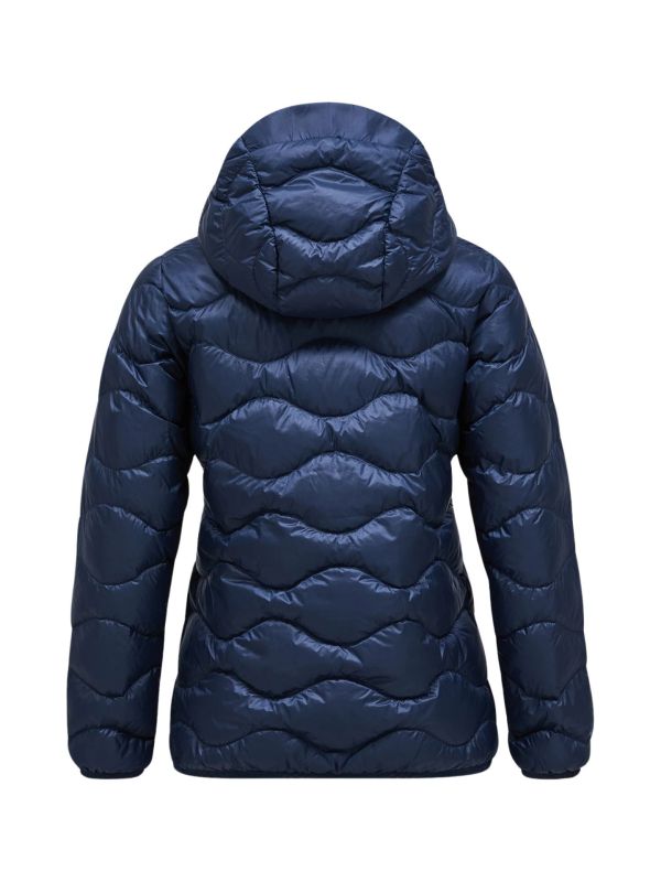 Kurtka Peak Performance puchowa damska Helium Down Hood Jacket granatowa