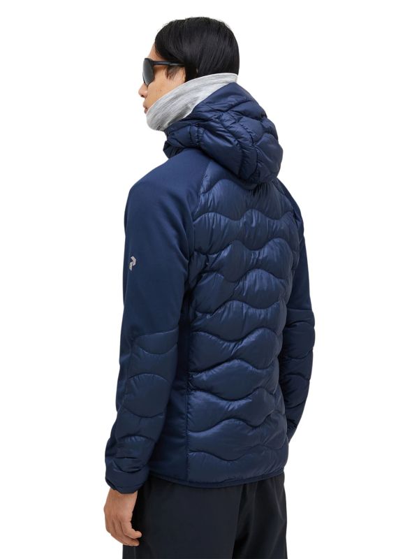 Kurtka puchowa męska Peak Performance Helium Hybrid Down Hood blue shadow