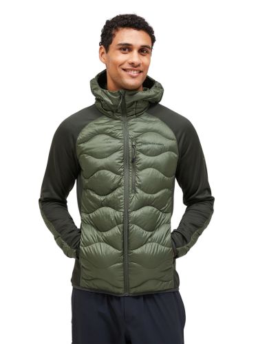 Kurtka Peak Performance puchowa męska Helium Down Hybrid Hood oliwkowa