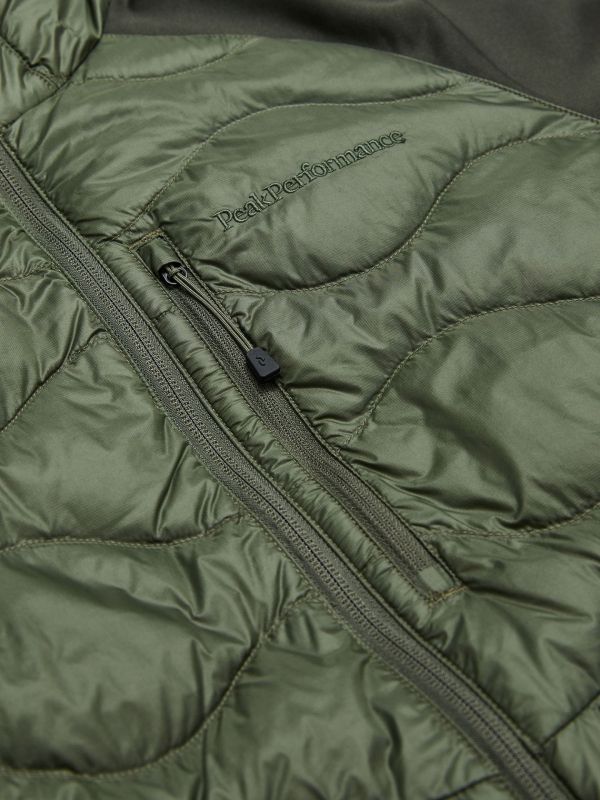 Kurtka puchowa męska Peak Performance Helium Hybrid Down Hood pine needle