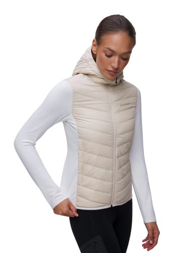 Kurtka Peak Performance damska Frost Down Hybrid Hood beżowy