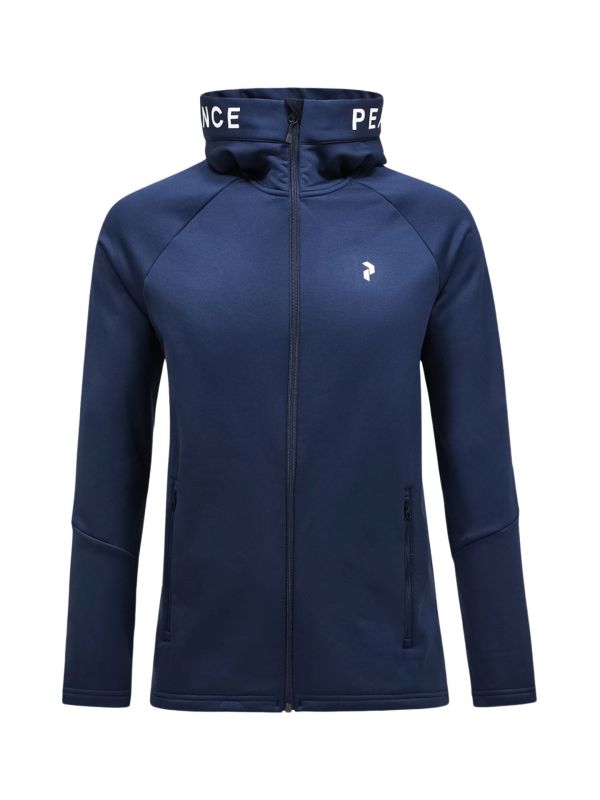 Bluza Peak Performance męska Rider Zip Hood granatowa