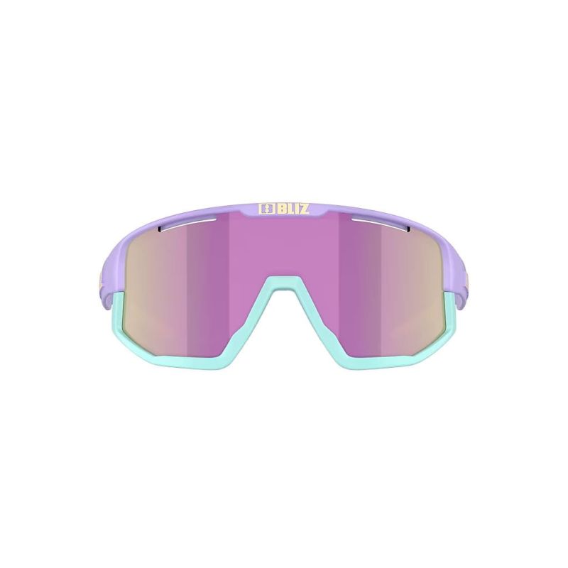 Okulary przeciwsłoneczne Bliz Fusion pastel purple/yellow logo/brown pink