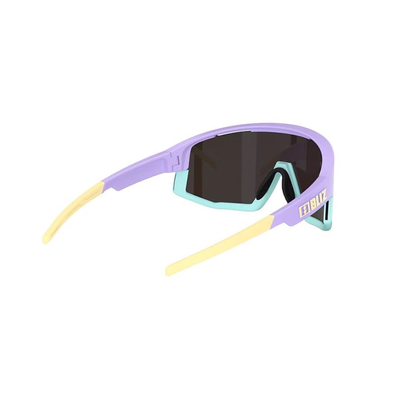 Okulary przeciwsłoneczne Bliz Fusion pastel purple/yellow logo/brown pink