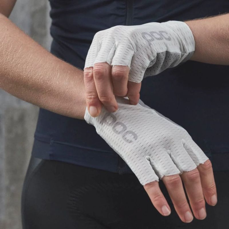 Rękawice rowerowe POC Agile Short Glove białe