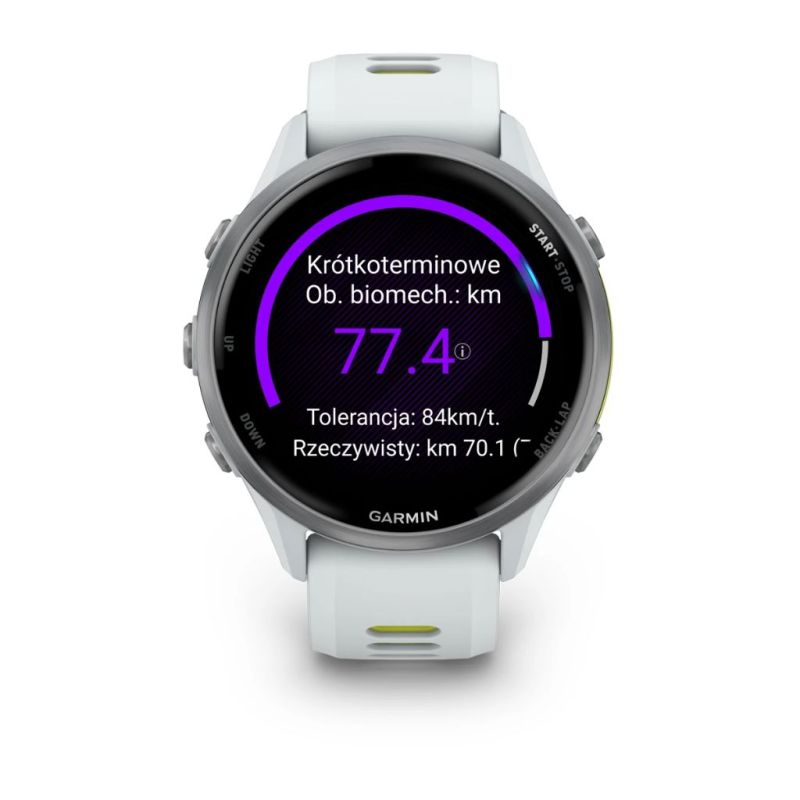 Zegarek Garmin Forerunner® 970 Whitestone/Amp yellow