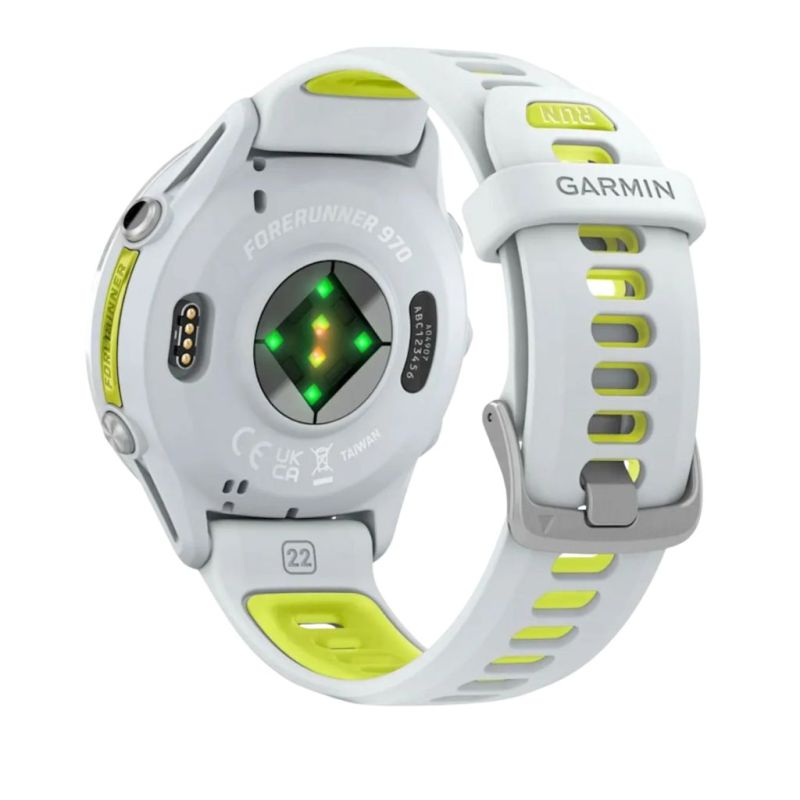 Zegarek Garmin Forerunner® 970 Whitestone/Amp yellow