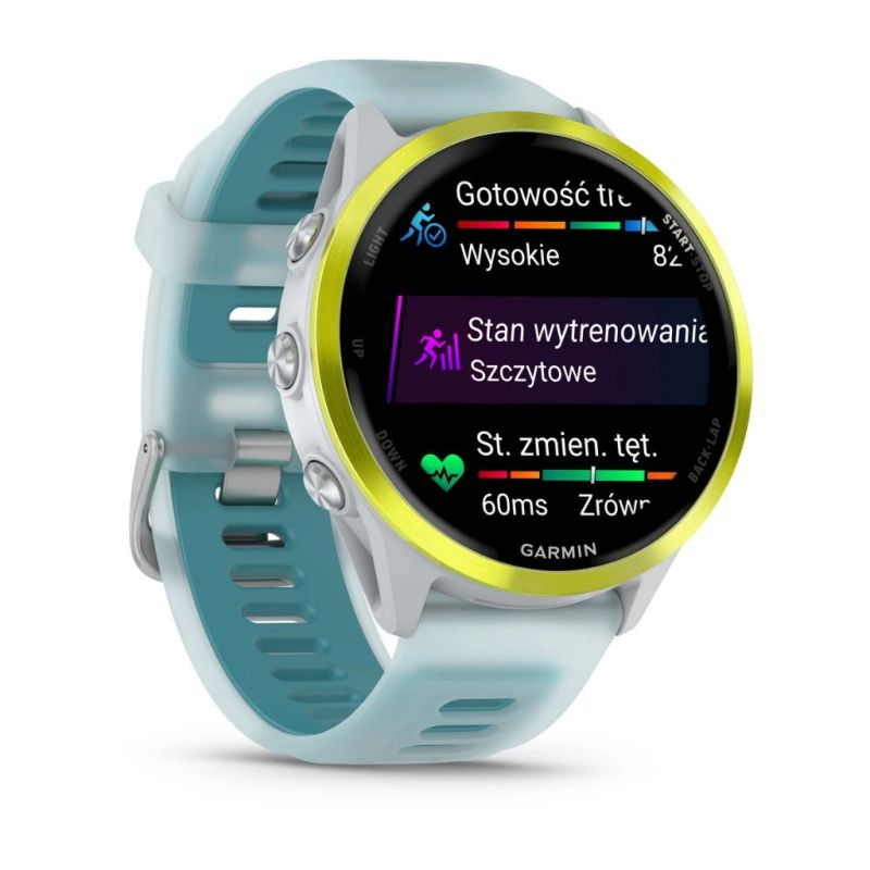 Zegarek Garmin Forerunner® 570 - 47mm - Whitestone/Turquoise