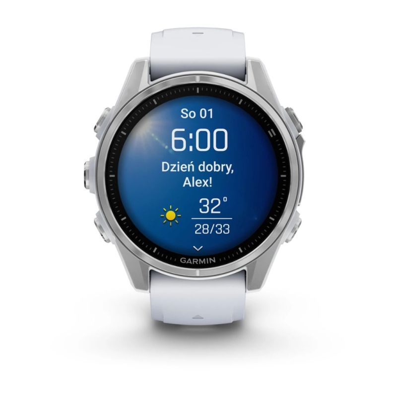 Zegarek Garmin fenix® 8 - 43 mm - Amoled Whitestone