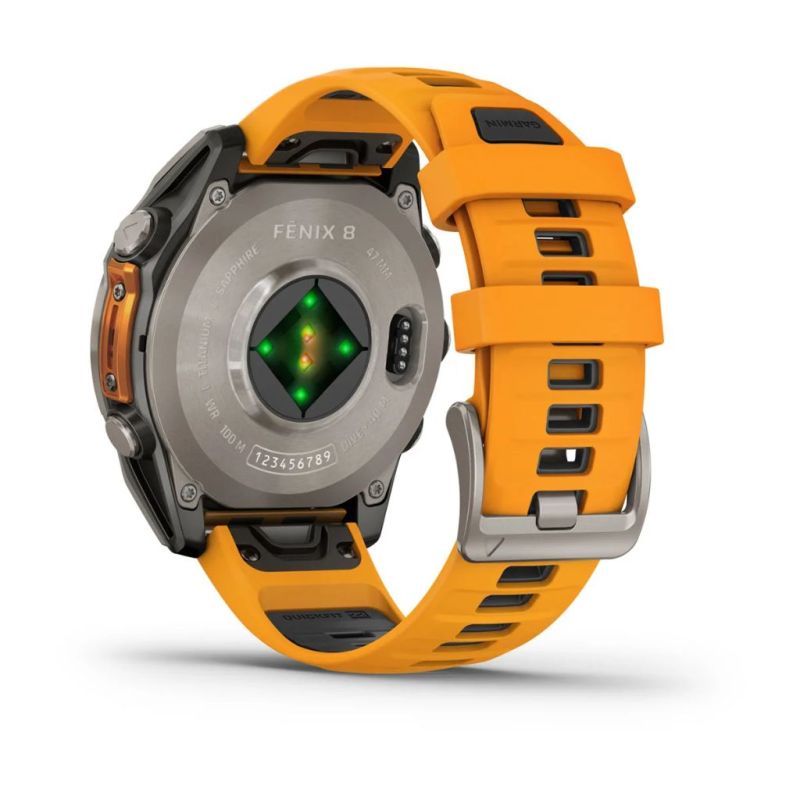 Zegarek Garmin fenix® 8 - 47 mm - Amoled Spark orange / Graphite